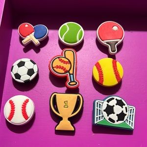 Sports Croc Charm Set